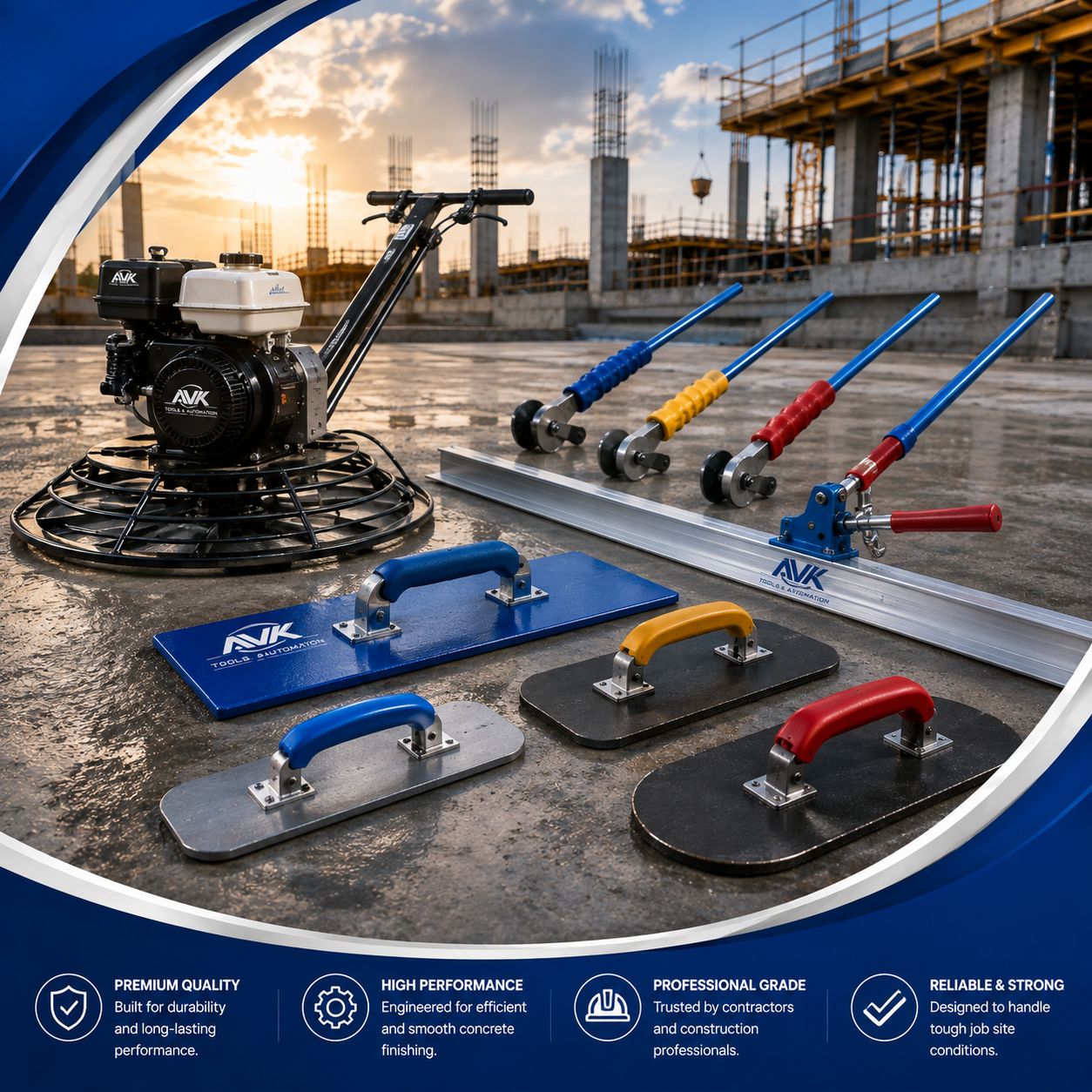 Concrete Construction Tools & Machineries Solution